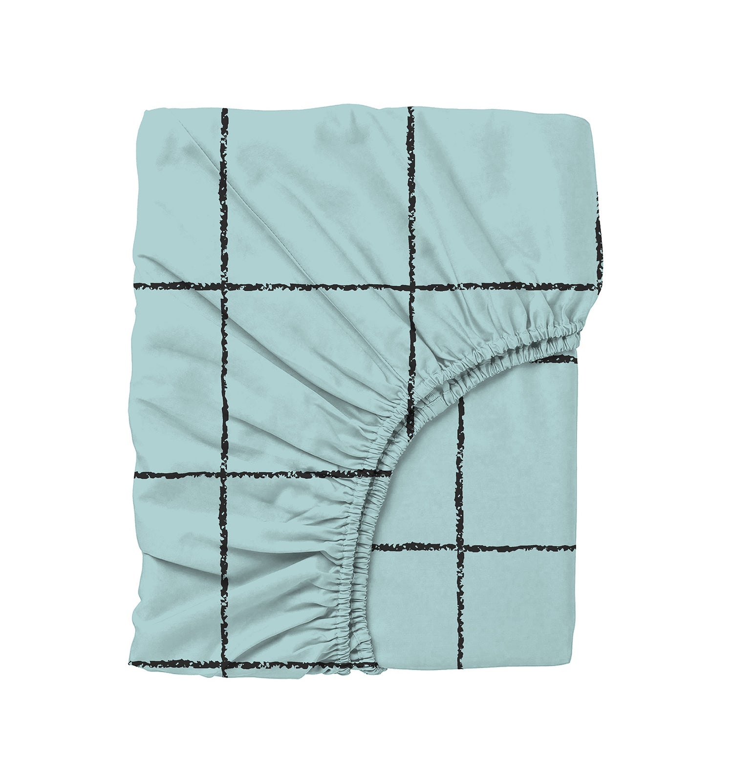 Cozy Home Single Duvet Cover Set with Elastic Sheets Modern Mint